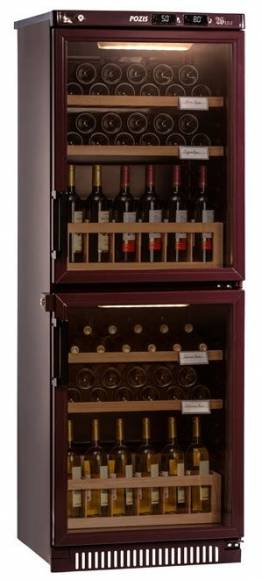 Шкаф винный 2-камерный POZIS ШВД-78 деревянные полки 231LV Шкаф винный 2-камерный POZIS ШВД-78 деревянные полки 231LV