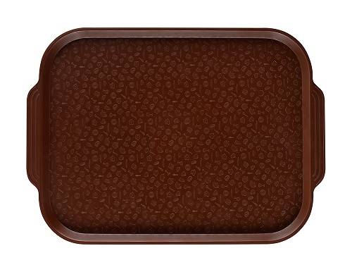 Поднос прямоугольный 45х35,5см темно-коричневый с ручками (167) MG 1730 13723 мки027 /10/ Поднос прямоугольный 45х35,5см темно-коричневый с ручками (167) MG 1730 13723 мки027 /10/