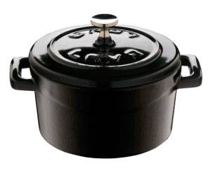 Кастрюля 0,35 л чугун d=10 см черная, матовая "TRENDY" LAVA 46804