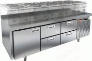 Стол холодильный HICOLD SN 122/TN LT 1 дверь 4 ящика Стол холодильный HICOLD SN 122/TN LT 1 дверь 4 ящика