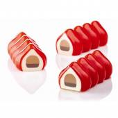 Форма силиконовая PAVOFLEX для пирож. 3D "Нежный" 360х43мм h38мм, 360мл, 5 ячеек Pavoni PX4310S