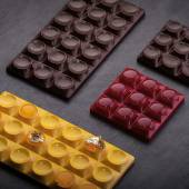 Форма д/шок. "Chocolate Bar Bricks Mini" 70х70мм h10,5мм, 50гр, 6 ячеек, п/к Pavoni PC5013FR