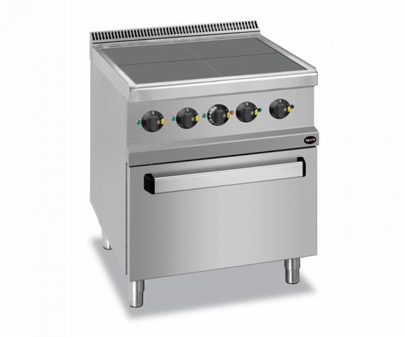 Плита электрическая 4 конфорки Apach APRE-77QFE с духовкой