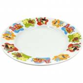 Тарелка «Алфавит» мелкая детская фарфор 20см белый,разноцветн. 4С1575