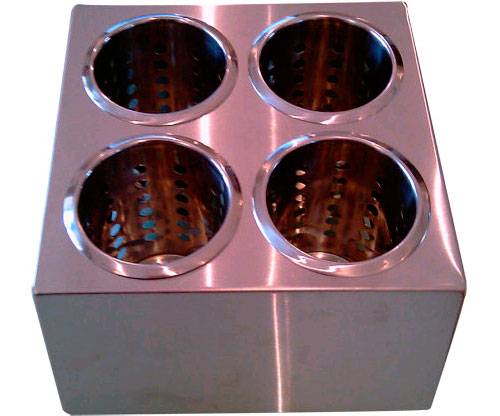 Подставка для столовых приборов 4 емкости, нерж. FL1702, DLDC