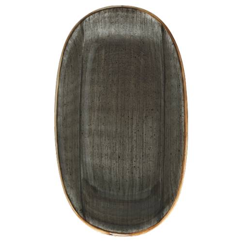 Блюдо овальное 24х14см фарфор Gourmet Aura Space Bonna ASCGRM24OKY b