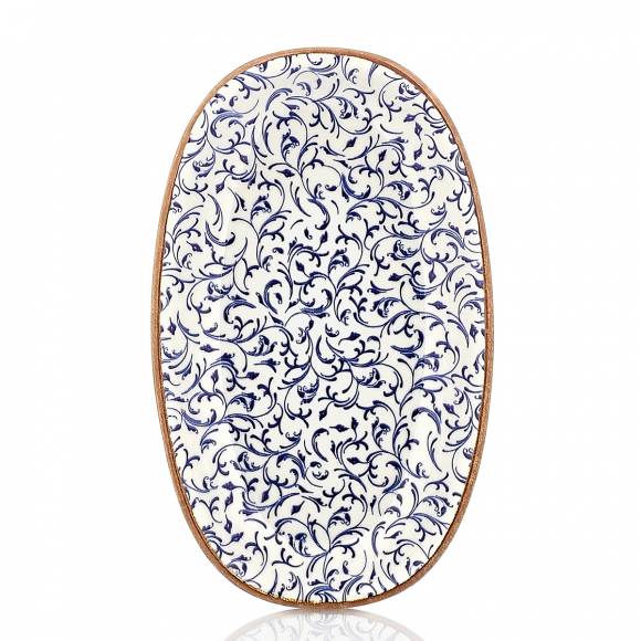 Блюдо овальное 24*14 см фарфор Tinta Edera By Bone 	TN-ED-ZT-24-OV /6/