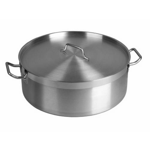 Котел нерж. 10л Luxstahl кт3509 (d=32см h=12см) шайба, с крышкой