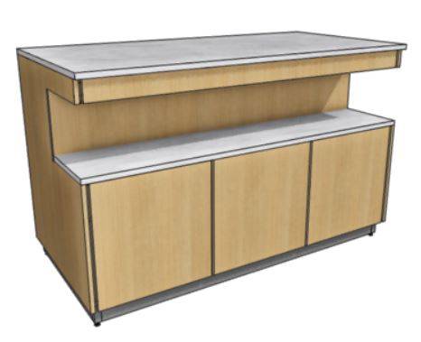 RD2 МОНТ(п) 1400х700х862 модуль-основа с нишей для тарелок (ПРИСТЕННАЯ) RD2 МОНТ(п) 1400х700х862 модуль-основа с нишей для тарелок (ПРИСТЕННАЯ)