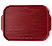 Поднос прямоугольный 45x34,5см темно-красный поверхность классик (416) MGprof 1730