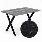 Стол прямой 1200х800х750 Х-образный Файерстоун