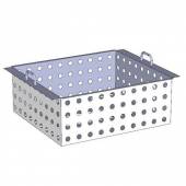Лоток для ополаскивания 275х455х250 с перфорацией, нерж. Лоток для ополаскивания 275х455х250 с перфорацией, нерж.