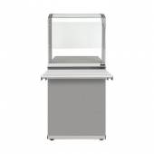 Прилавок нейтральный с верхней полкой Luxstahl ПНП (С)-600