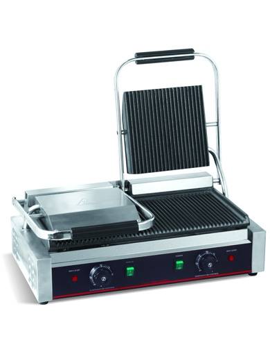 Контактный гриль 2 рифленые поверхности Viatto GH-813H