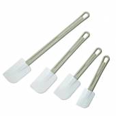 Лопатка кухонная (до 220 С); силикон, полиамид; L=350/110, B=70мм; серый, белый Paderno 12915-35