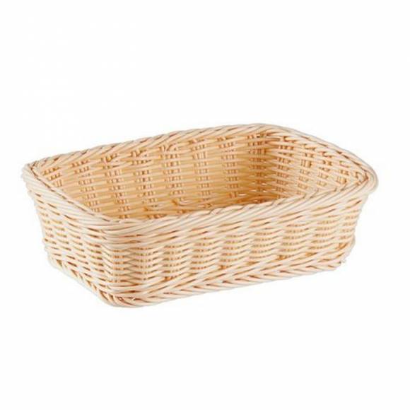 Корзина для хлеба прямоугольная 260*200*75мм, полиротанг Maco WB2620
