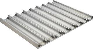 Противень 600х800мм алюминиевый 8 волновой для багетов Противень 600х800мм алюминиевый 8 волновой для багетов