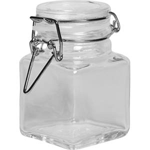 Банка для сыпучих 100мл Optima стекло, бугельный замок 04148593