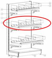 Комплект стекол для кондитерской полки 400х600 МХМ Купец 5.550.017 Комплект стекол для кондитерской полки 400х600 МХМ Купец 5.550.017