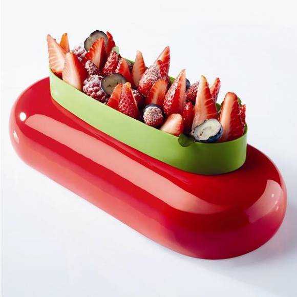 Форма для мороженого/суфле 3D "Будущее" 230х100мм h45мм (объем 0,85л), силикон Pavoni KE034S Форма для мороженого/суфле 3D "Будущее" 230х100мм h45мм (объем 0,85л), силикон Pavoni KE034S