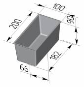 Форма для хлеба Спика 5 Л Тостерная (200х100х90мм) 5 секций Форма для хлеба Спика 5 Л Тостерная (200х100х90мм) 5 секций