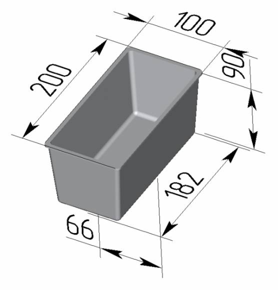 Форма для хлеба Спика 5 Л Тостерная (200х100х90мм) 5 секций Форма для хлеба Спика 5 Л Тостерная (200х100х90мм) 5 секций
