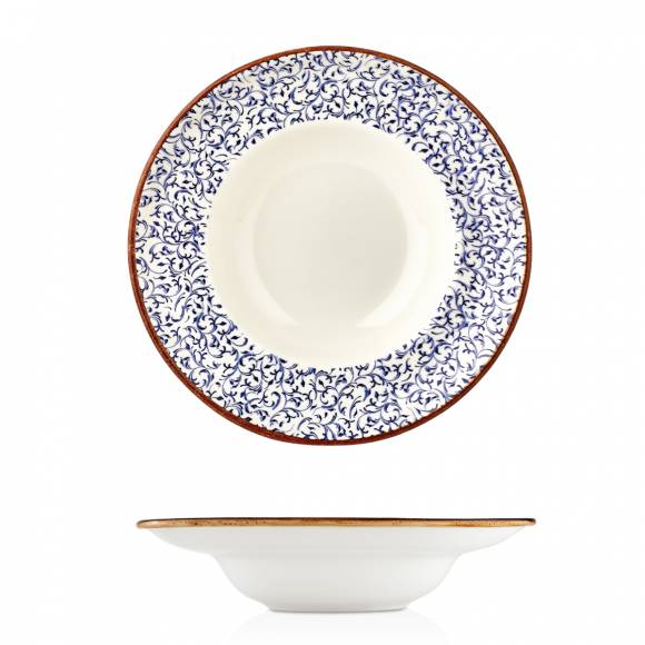 Тарелка для пасты,супа 500 мл 270мм фарфор Tinta Edera By Bone TN-ED-ZT-27-CK /6/ Тарелка для пасты,супа 500 мл 270мм фарфор Tinta Edera By Bone TN-ED-ZT-27-CK /6/