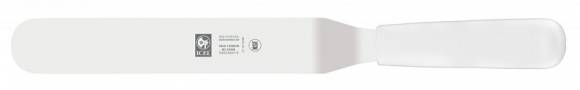 Лопатка 42 см. изогнутая раб. часть 26*4 см. нерж. с пластик. ручкой белая Icel Лопатка 42 см. изогнутая раб. часть 26*4 см. нерж. с пластик. ручкой белая Icel