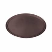 Поднос овальный 68х55см прорез. коричневый MGSteel 38503