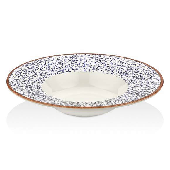 Тарелка для пасты,супа 480 мл 280мм фарфор Tinta Edera By Bone TN-ED-GT-28-CK /6/