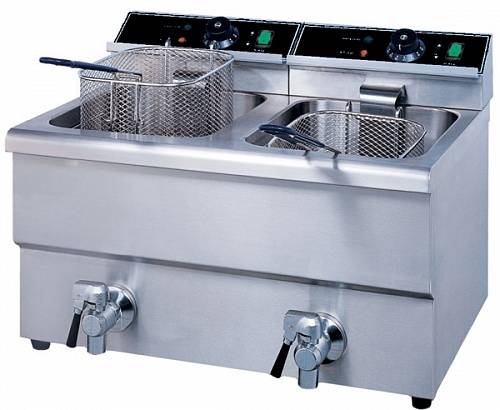 Фритюрница 12л+12л Hurakan HKN-FT1212N с кранами Фритюрница 12л+12л Hurakan HKN-FT1212N с кранами