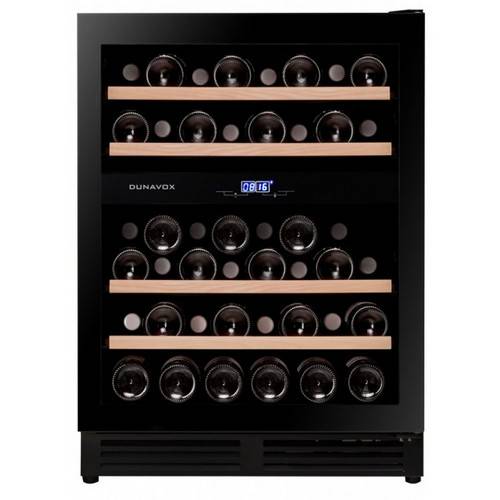 Винный шкаф компрессорный DUNAVOX DAUF-45.125DB.TO 2 температурные зоны