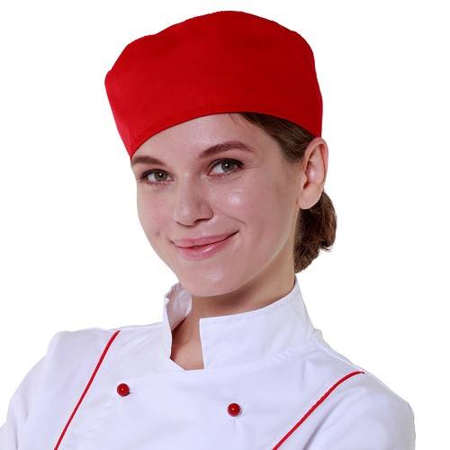 Шапочка повара Таблетка красная 00400  со704