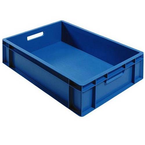 Контейнер 600х400х100мм прямой, сплошной, синий с ручками 65523 Контейнер 600х400х100мм прямой, сплошной, синий с ручками 65523