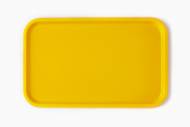 Поднос прямоугольный 52,5x32,5см желтый поверхность шагрень (108) MGprof 1737
