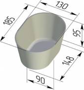 Форма для хлеба Спика 3 Л 10-1 овал (185 х 130 х 95 мм) 3 секции Форма для хлеба Спика 3 Л 10-1 овал (185 х 130 х 95 мм) 3 секции