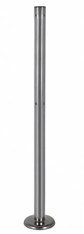 Стойка для барьера 2-х уровневая угловая трехсторонняя с пазом УС2 хром для К12 (0302-01)