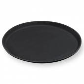 Поднос круглый 35см прорезиненный черный 1400CTBL кт940