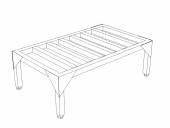 ПР Подтоварник с решетчатой поверхностью 900*800*300 ПР Подтоварник с решетчатой поверхностью 900*800*300