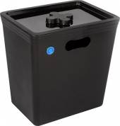 Бак для мусора 20 л 24,5*33,5*33,3 см. серый 65375 Бак для мусора 20 л 24,5*33,5*33,3 см. серый 65375