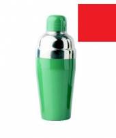 Шейкер 480мл нерж. красный винил.покр. Deluxe  MGSteel CSD16V red.