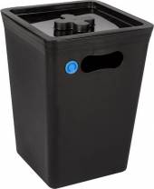 Бак для мусора 15 л 24,5*24,5*33,3 см. графит 65376 Бак для мусора 15 л 24,5*24,5*33,3 см. графит 65376