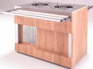 Диспенсер для тарелок Refettorio (шведский стол островной) RD40A нерж. столешница