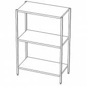 СТП3 стеллаж производственный 3 полки 800*500*1500