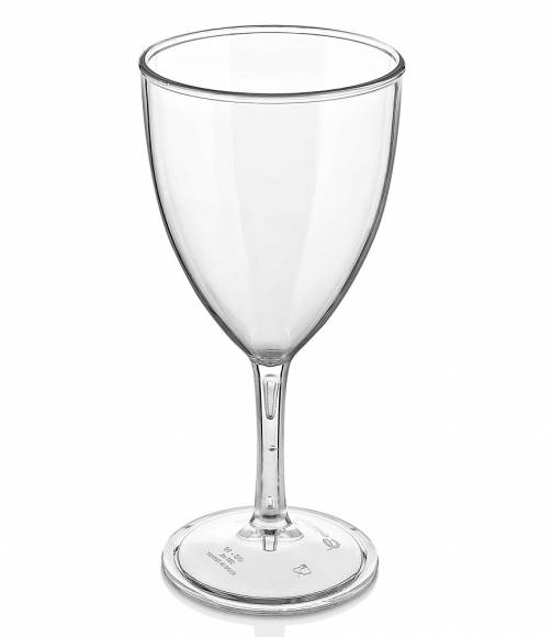 Бокал для вина 280 мл. 80 мм. h=175 мм. поликарбонат, прозрачн. GP 77165