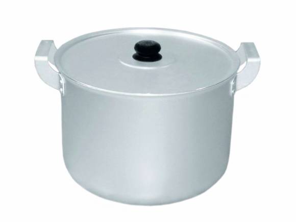 Кастрюля алюминиевая  8л цилиндр, с крышкой мт084 к13 /8/ 