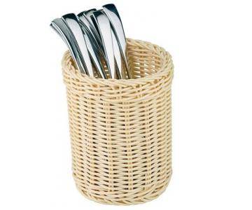 Емкость для столовых приборов (стакан) d=120 мм h=150 мм полиротанг APS 40130 041150151 Емкость для столовых приборов (стакан) d=120 мм h=150 мм полиротанг APS 40130 041150151