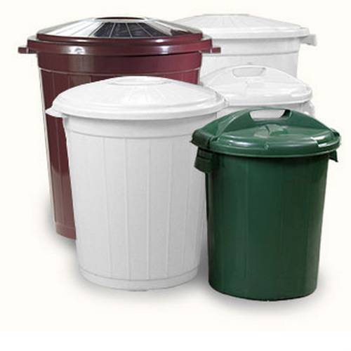 Бак пищевой 65 л 48*55см п/п Б-65 белый с крышкой, пластик