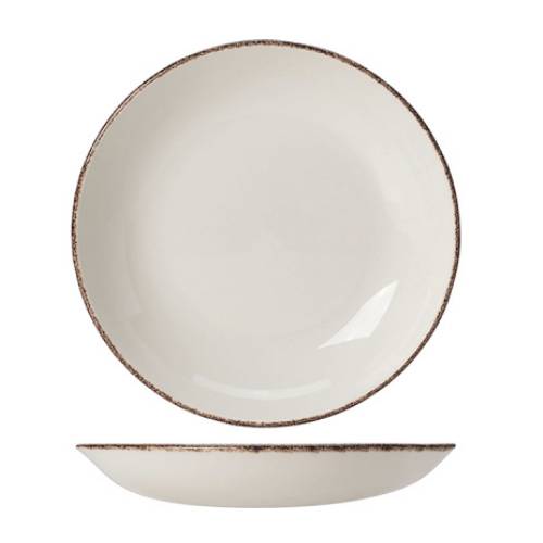 Салатник «Браун дэппл»; фарфор; 1, 2л; D=25, 5см; белый, коричнев. 1714 0569
