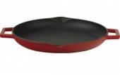 Сковорода 300мм LAVA чугун, с двумя носиками, красная LV Y STV 30 K0 RED  49572
